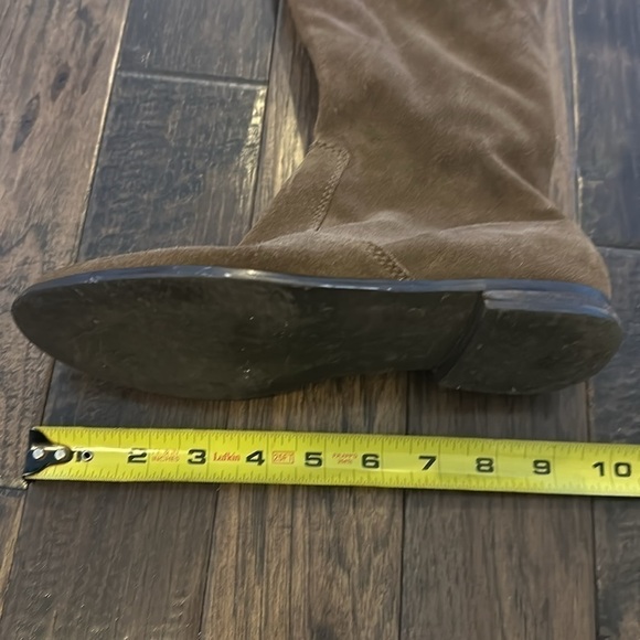 Colin Stuart Brown Suede Knee High Boots Size 6 1/2 - Picture 9 of 12